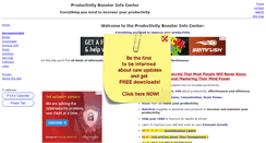 Desktop Screenshot of productivitybooster.com